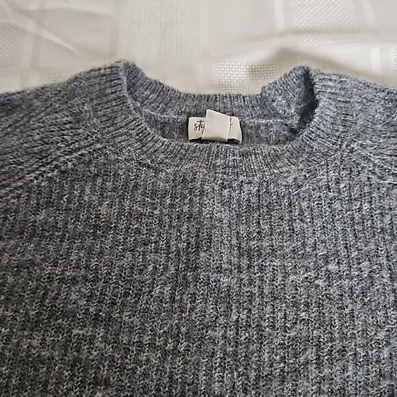 Style & Co. Knitted Long Sleeves Sweater Small Gray - Picture 11 of 16